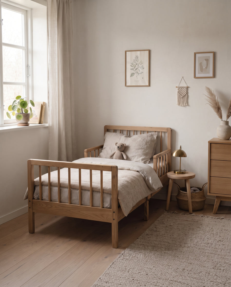 Kinderdecke ‘Liten’, 450 g Schafschurwolle, Bezug Baumwollsatin, Ansicht 3