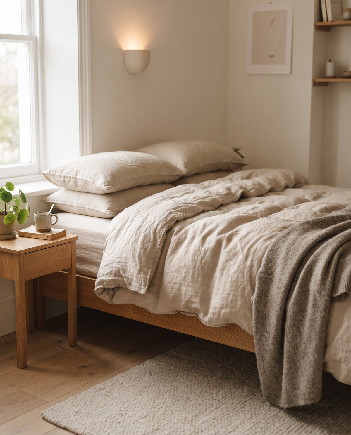 Leinen-Bettbezug ‘Lin’, 100 % Leinen, stonewashed, Ansicht 1