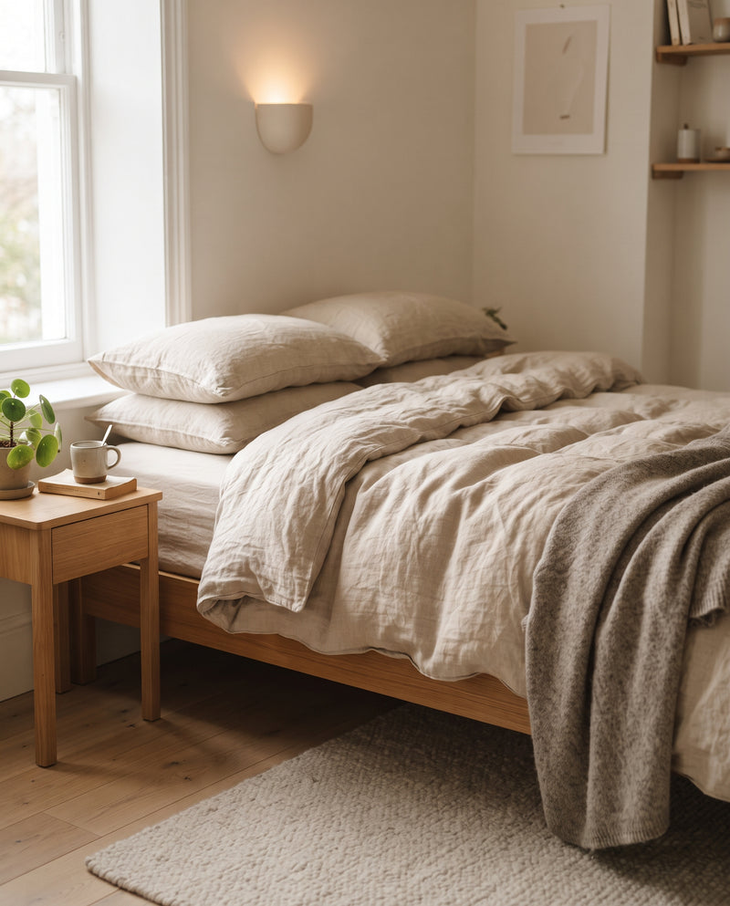 Leinen-Bettbezug ‘Lin’, 100 % Leinen, stonewashed, Ansicht 1